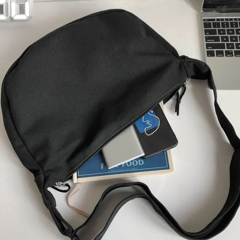 Trendy Brand Messenger Bag Men's Canvas Shoulder Bag Casual All-match Women Bag 2022 New Japanese Men's Bag Canvas