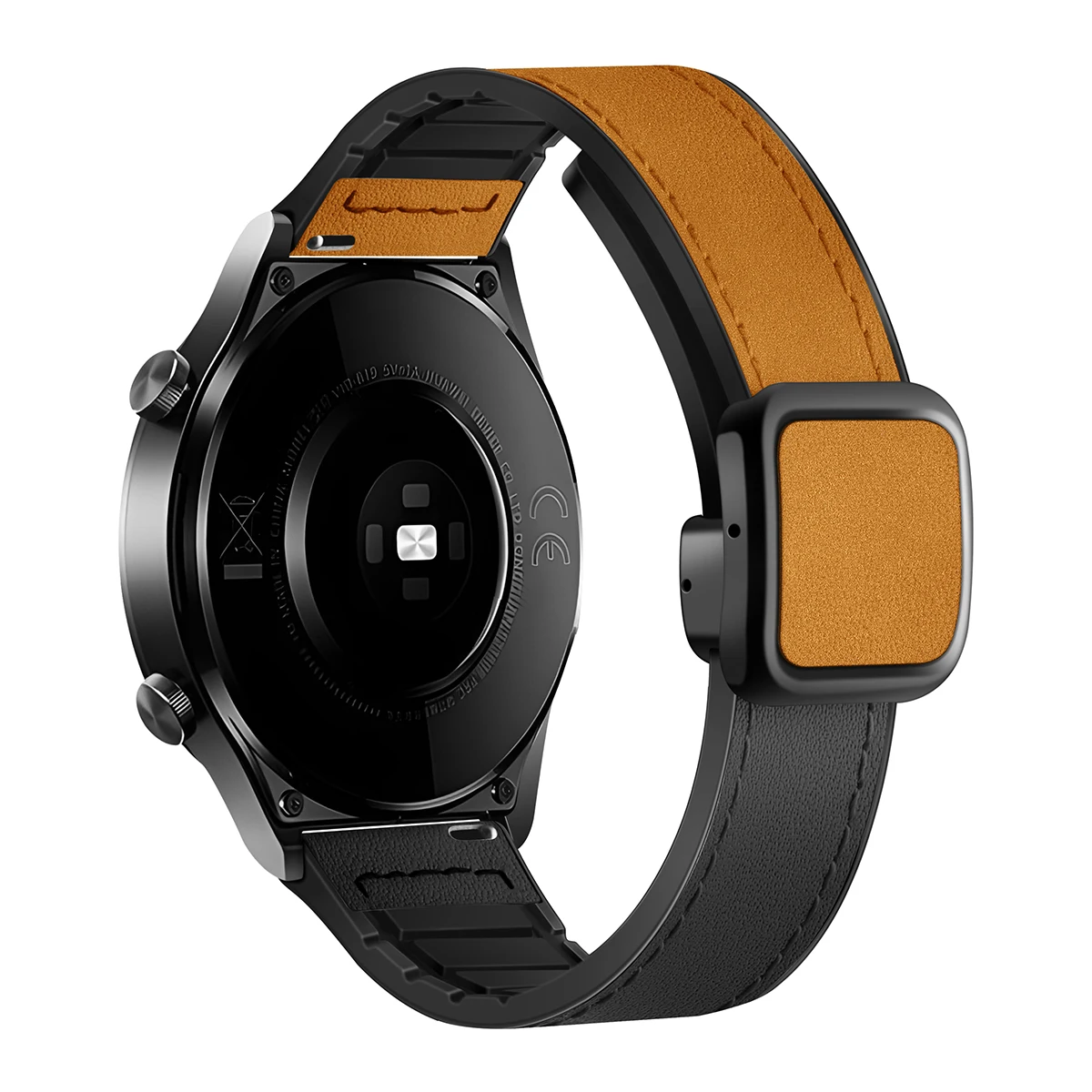 Premium Leather Silicone Magnetic Buckle Strap - Universal 22mm/20mm Wristband Bracelet Accessory