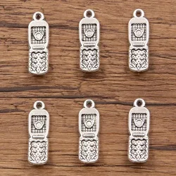 10 - Piece Set: Dual Color Metal Alloy Pendant Charms (10pcs)