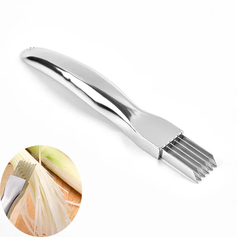Clever Onion Cutter Slicer Knife Sharp Stainless Steel Slicer Tools for Kitchen Garlic Tomato Shred Tools Vegetable Shredders - Image 5