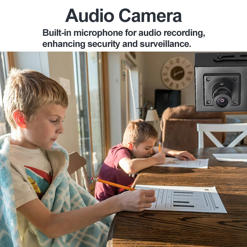 Revotech 4MP 5MP Indoor IP Camera H.265 POE HD Mini Type Security Metal ONVIF P2P CCTV System Video Surveillance Cam 3