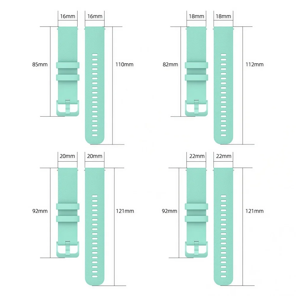 Silicone Quick Release Adjustable Sports Watch Band Bracelet