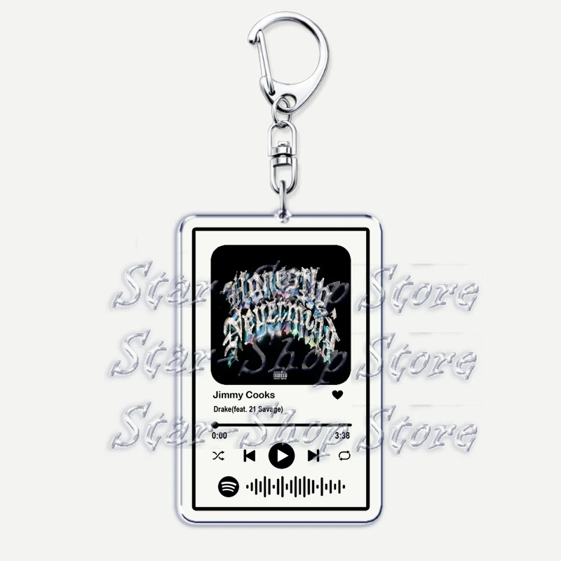 Beliebter Hip Hop Rapper Drizzy Schlüsselanhänger für Frauen, Accessoires, Tasche, One Dance Gods Plan, Rap, Musik, Schlüsselanhänger, Schmuck, Fans, Freunde, Geschenke – Detail 6