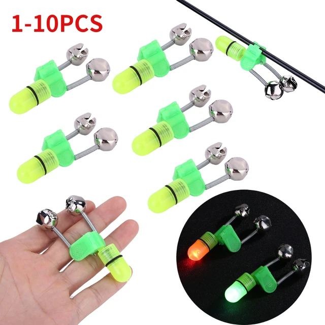 LED Light Fishing Rod Bells Bite Alarm