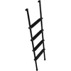 LA-460B 60” Black Bunk Ladder with Hook Retainer and Extrusions 1