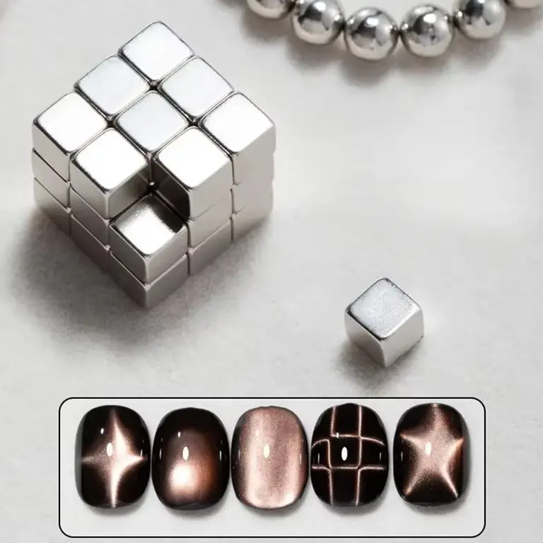 Nail Art Cat Eye Cube Magnet 5mm Checkerboard Xingmang Multi-function Magnet Suitable for Cat Eye Glue Polishing Tool