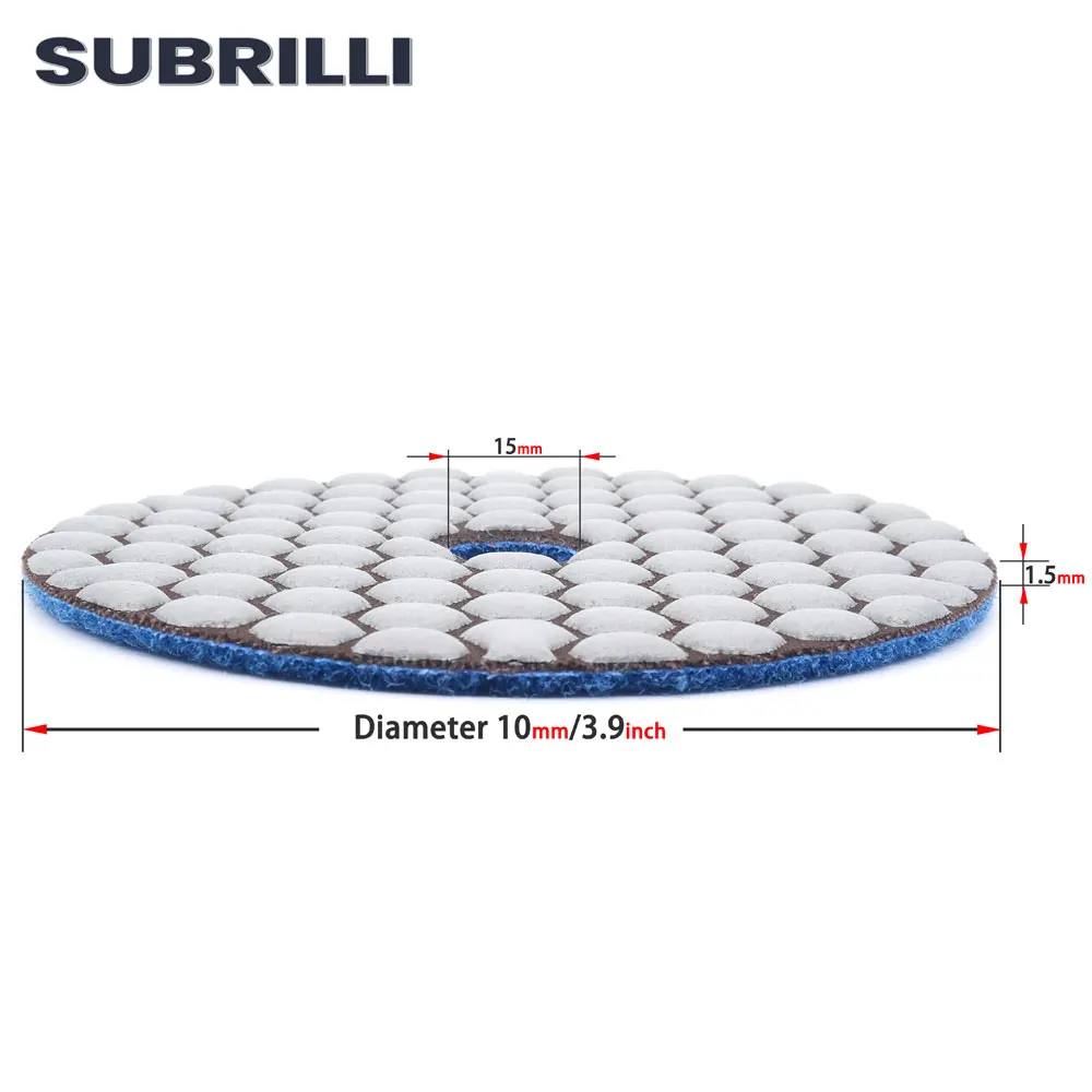 Polishing Pads Sanding Pads 4"/100mm Diamond For Granite Marble Stone Grinding