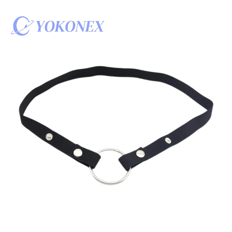 Male chastity cage chastity lock anti-shedding device fixed elastic strap auxiliary strap adjustable scrotum ring sex toy chastity lock sex toy