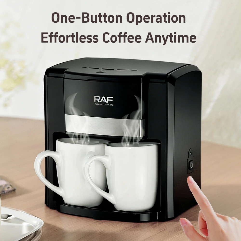 ماكينة قهوة منزلية صغيرة شبه أوتوماتيكية من RAF R....