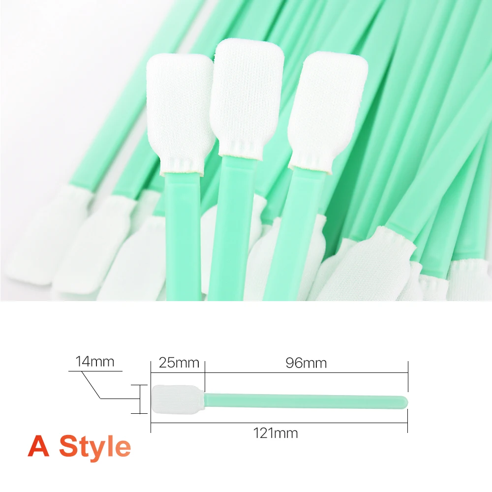 Nonwoven Cotton Swab 100Pcs/Lot Size L70/100/121/160mm Dust-proof For Cleanning Focus Lens And Protective Windows
