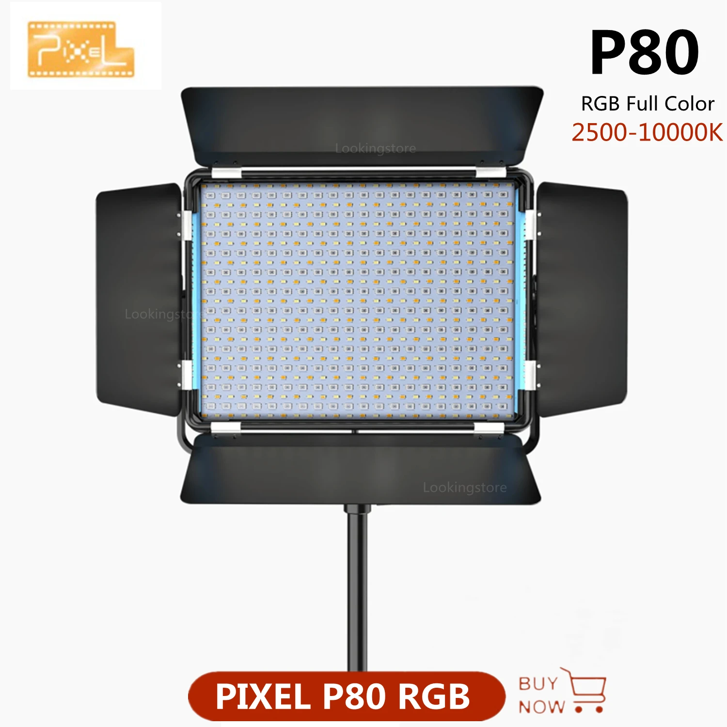 PIXEL P80 RGB LED Video Light 250010000K Full Color Photo Studio Fill