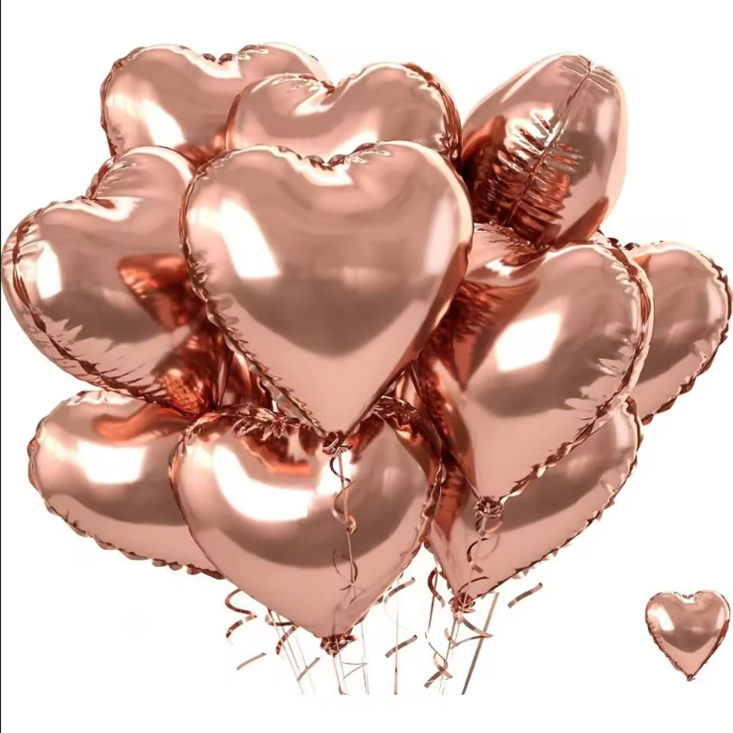 5/10Pcs 18 zoll Rosa Liebe Herz Form Folie Ballons Hochzeit Dekoration Geburtstag Party Geschenk Hause Zimmer decor DIY Aluminium Luft Bälle – Detail 8
