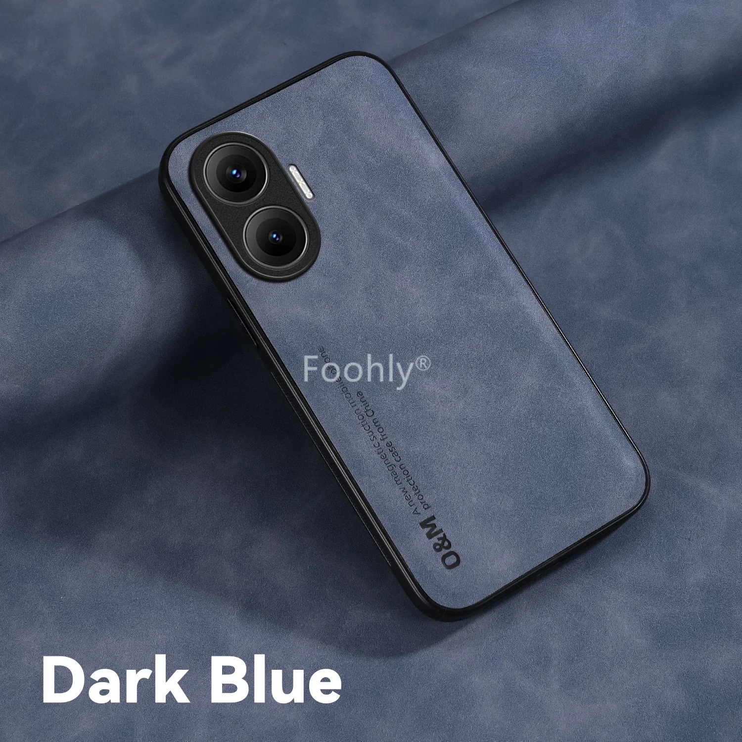 Nubuck Leather Shockproof Magnetic Protective Phone Case
