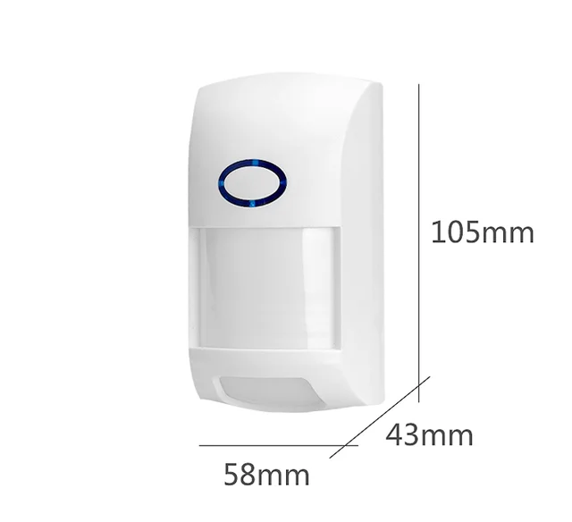 433MHz Infrared Detector Indoor PIR Motion Sensor Wireless eV1527 Home RF Sensor For Smart Life Security Alarm System 6