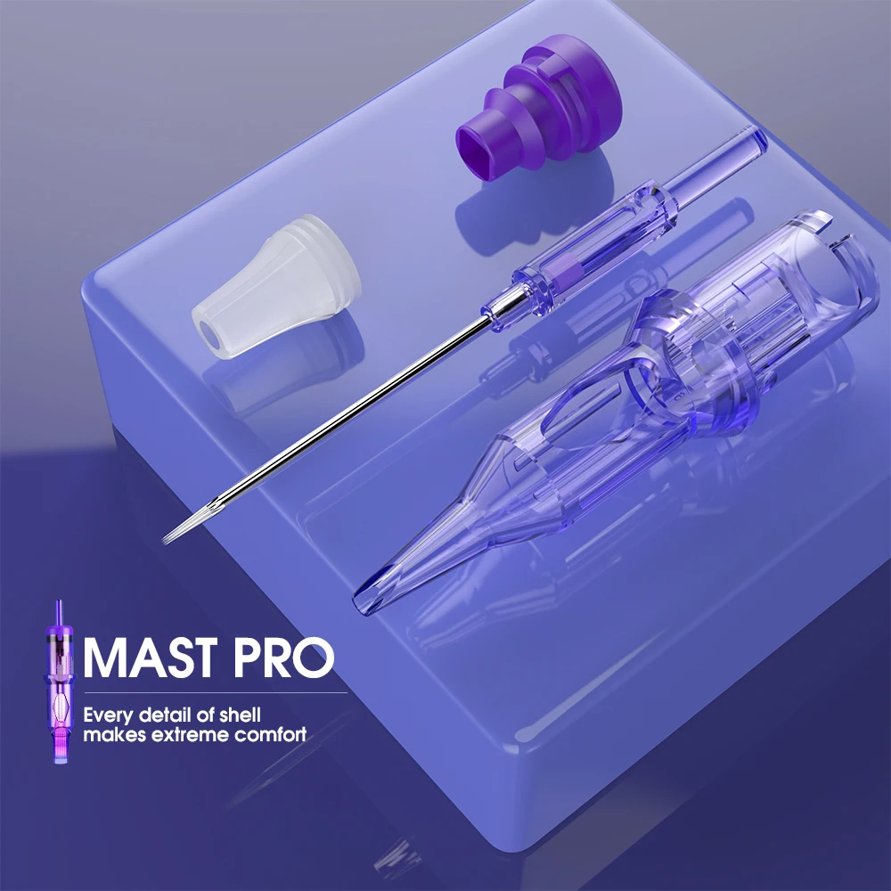 Mast Pro Tattoo Cartridges - Disposable Round Liner Needles 018-040mm