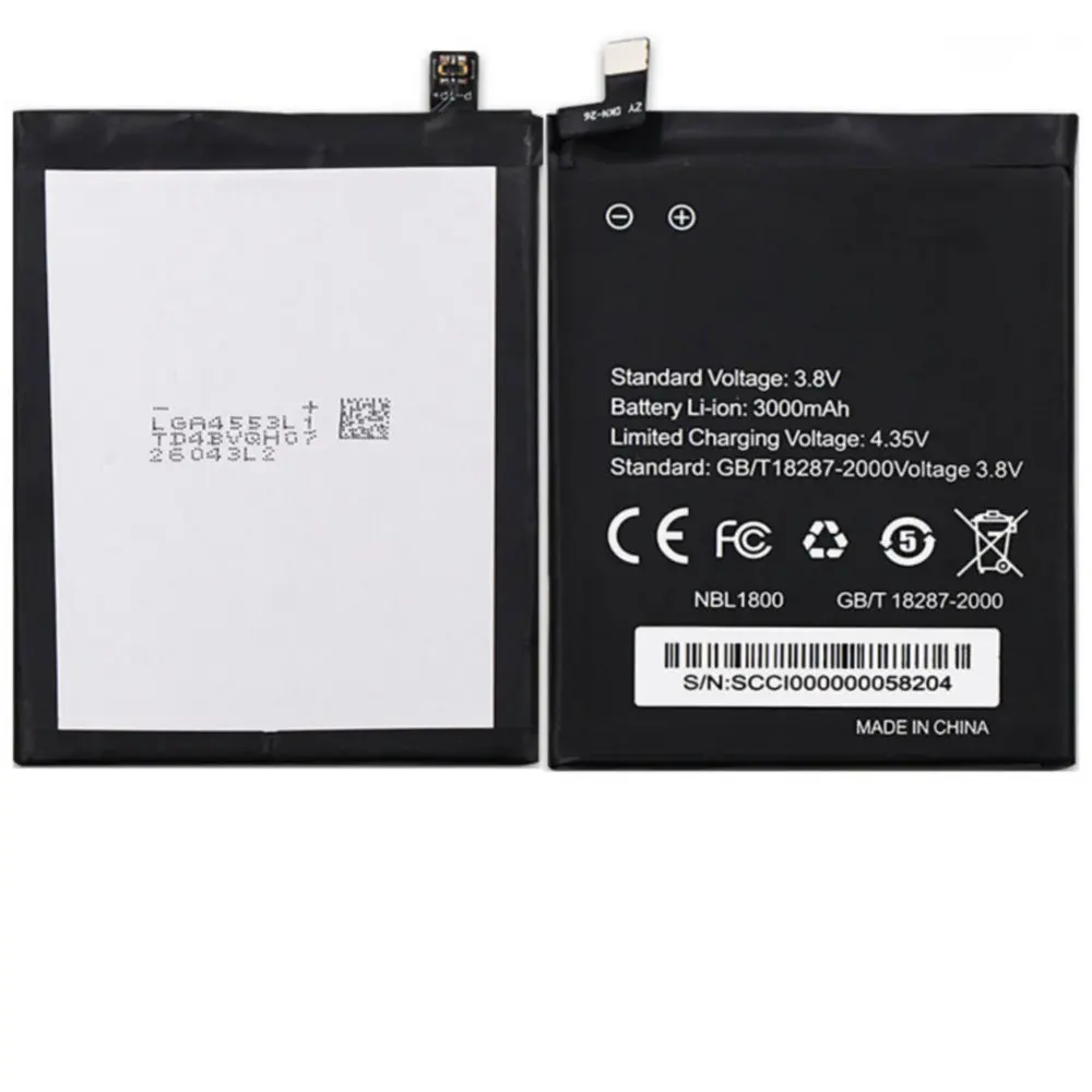 Per Batteria Homtom Zoji Z6 Z7 3000Mah 11.4Wh 3.8V Per Batterie Per Cellulari Homtom