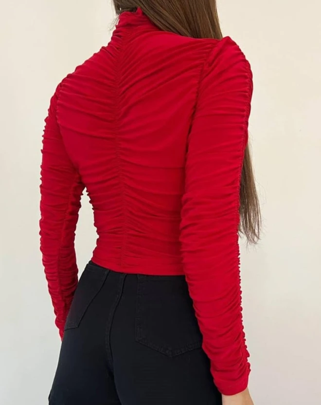 Рисунок 2 - Женский топ с высоким воротником