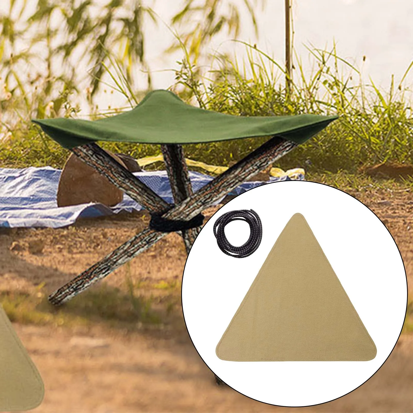 Tripod Stool Cloth Lightweight Picnic Camping Chair Cloth DIY Waterproof Portable Folding Camping Stool For Outdoor