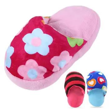 Slipper-Shaped Plush Dog Toy 1