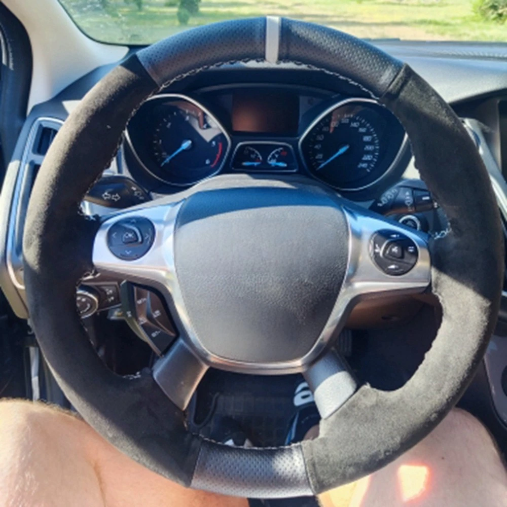 Coprivolante Per Auto A Treccia Avvolgente In Pelle Scamosciata Per Ford Transit Connect Tourneo Custom Grand Tourneo Connect Accessori Per Auto