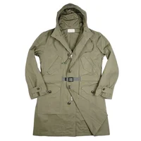 WW2 US unifor M47 Windproof American Soldier Jacket Casual Training windproof Men's long loose coat 2