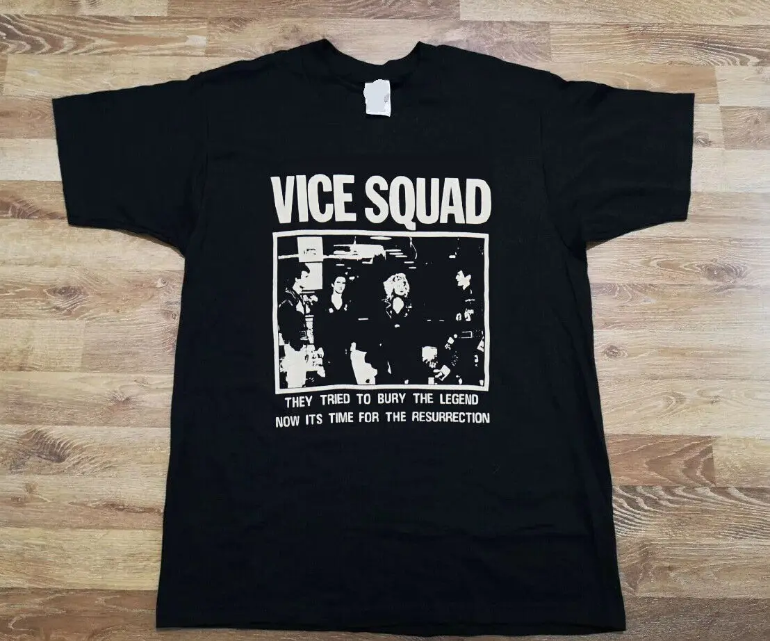 Gráfico clássico T-Shirt, Vice Squad, Rock Band Tee, Presente para Rock Fan, TE5538