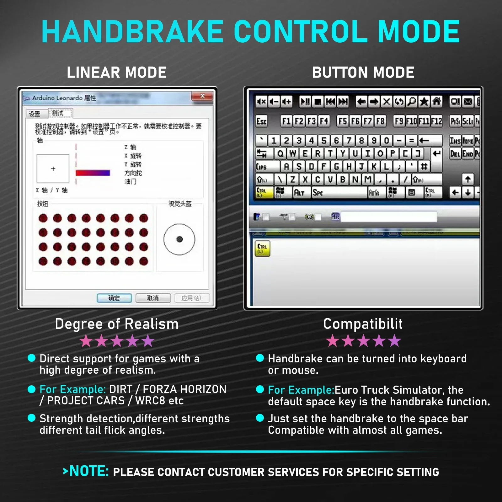 PC Racing Game USB Handbrake Without Clamp For G25/27/29 T300 T500 Racing Games Only PC System