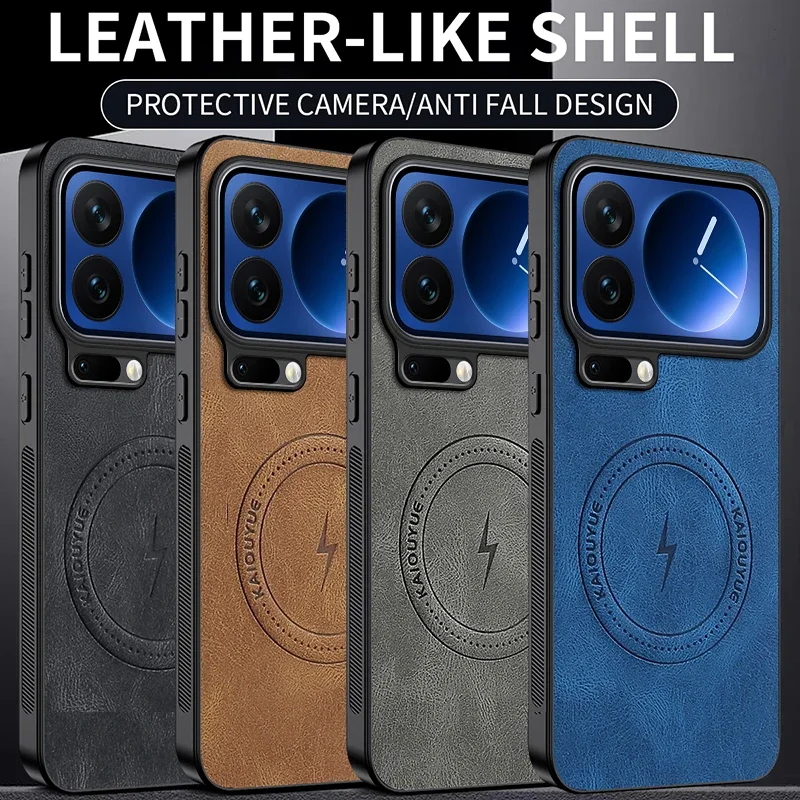 Luxury Leather Phone Case with Soft-Touch Feel and Wireless Charging Compatibility