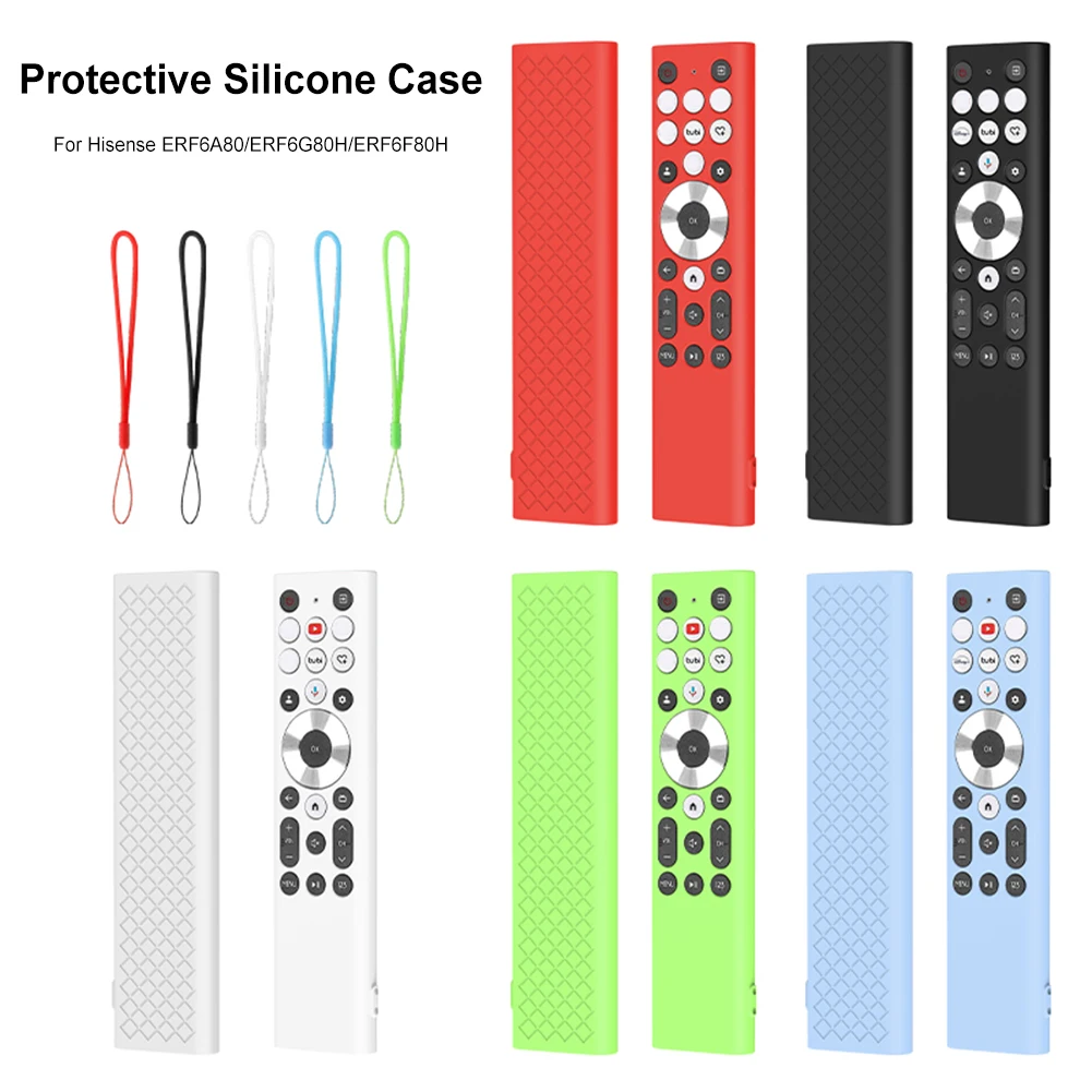 Silicone Cover Protective Case Shockproof Silicone Sleeve Remote Case Soft Protector Hisense ERF6A80/ERF6G80H/ERF6F80H