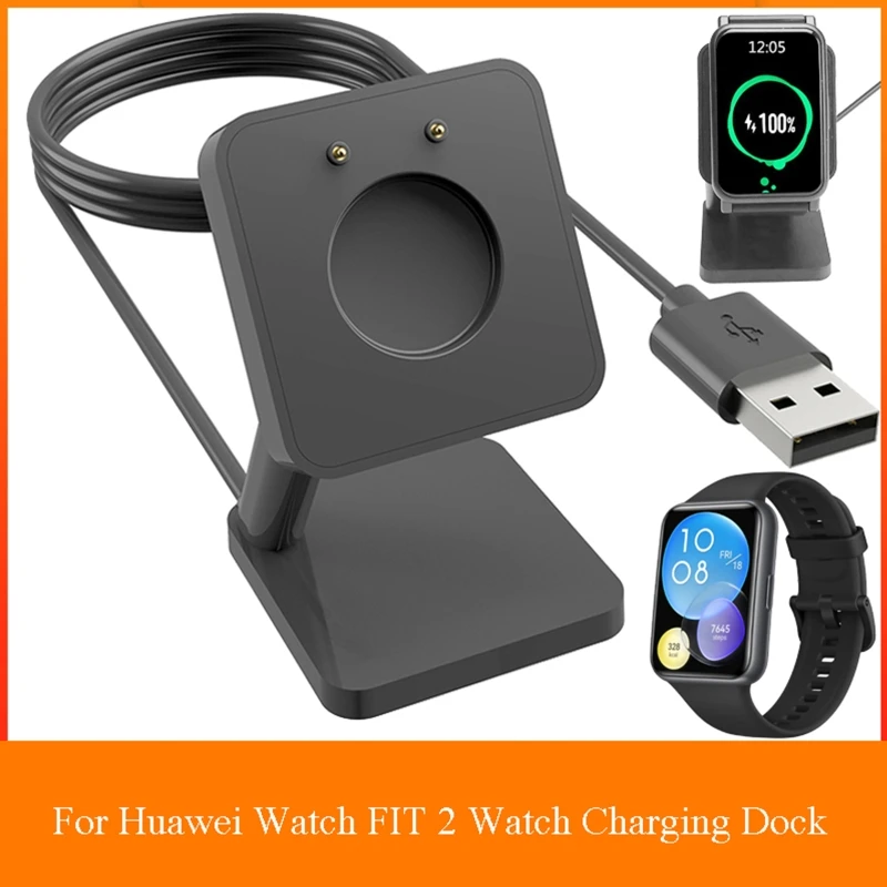 

Desktop Stand Charger USB Charging Cable Dock Station Holder for Huawei Watch Fit 2/New/Mini Fit2 Band 7/6 Pro Band6 Honor ES