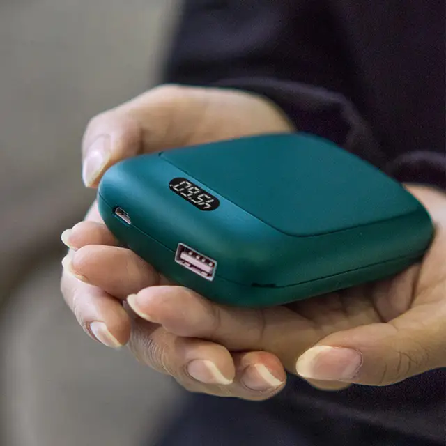 Usb Újratölthető Hordozható Mini Kézzel Melegebb Zseb Mobilteljesítmény Téli Kezek Kétoldalas Gyors Fűtés 2 In1 - Image 2