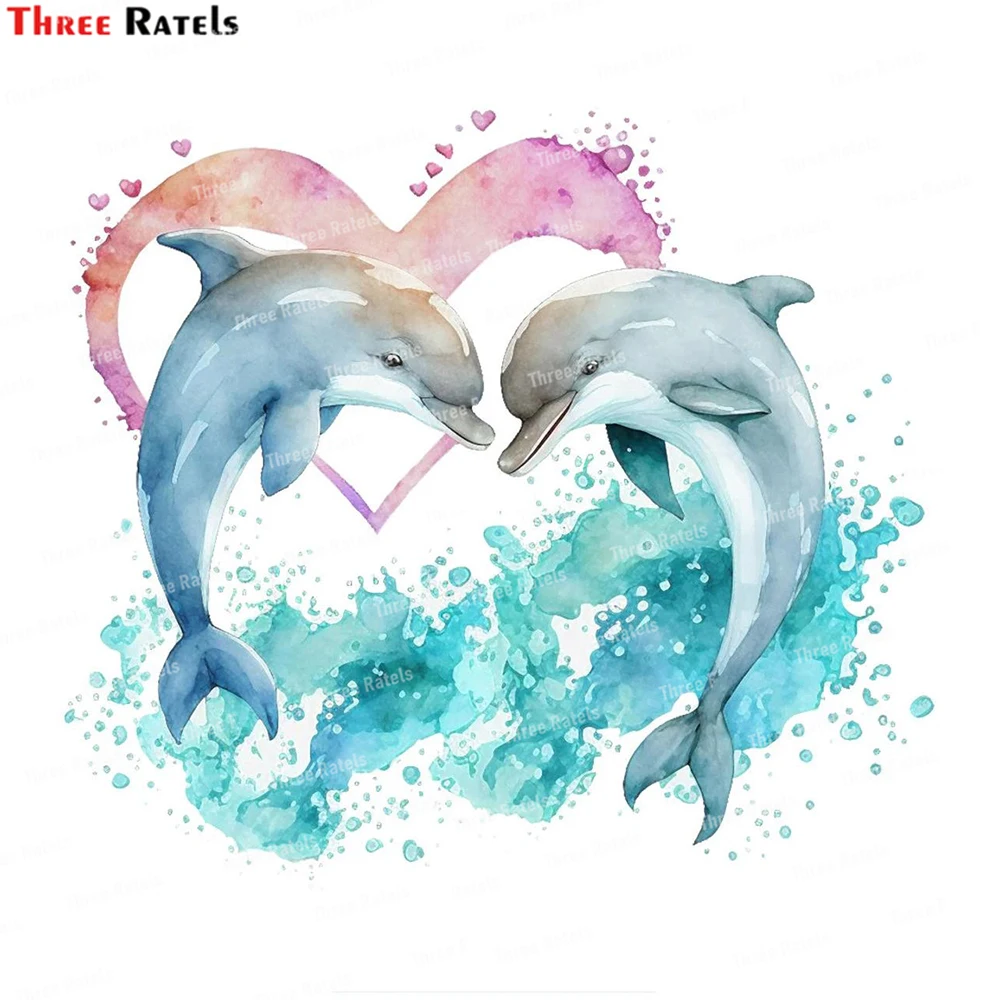 

Three Ratels Dolphin Wall Sticker For Kids Room Bedroom Home Decoration Removable Stickers Beautify Decor Animal Wallpaper