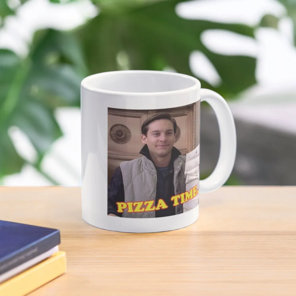 

Pizza Time! Coffee Mug Funnys Thermal Tea Cups Customizable Cups Mug