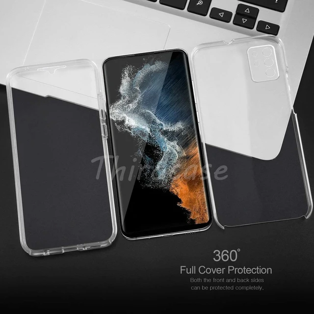 Acheter Coque de protection complète à 360 degrés en TPU souple + PC, étui  transparent pour Samsung Galaxy S23 FE S23FE S23 + S23 Ultra S23 Plus