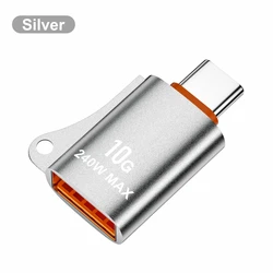 Olaf USB - C to USB 3.0 Data Adapter - Fast OTG Male - to - Female Converter (Silver)