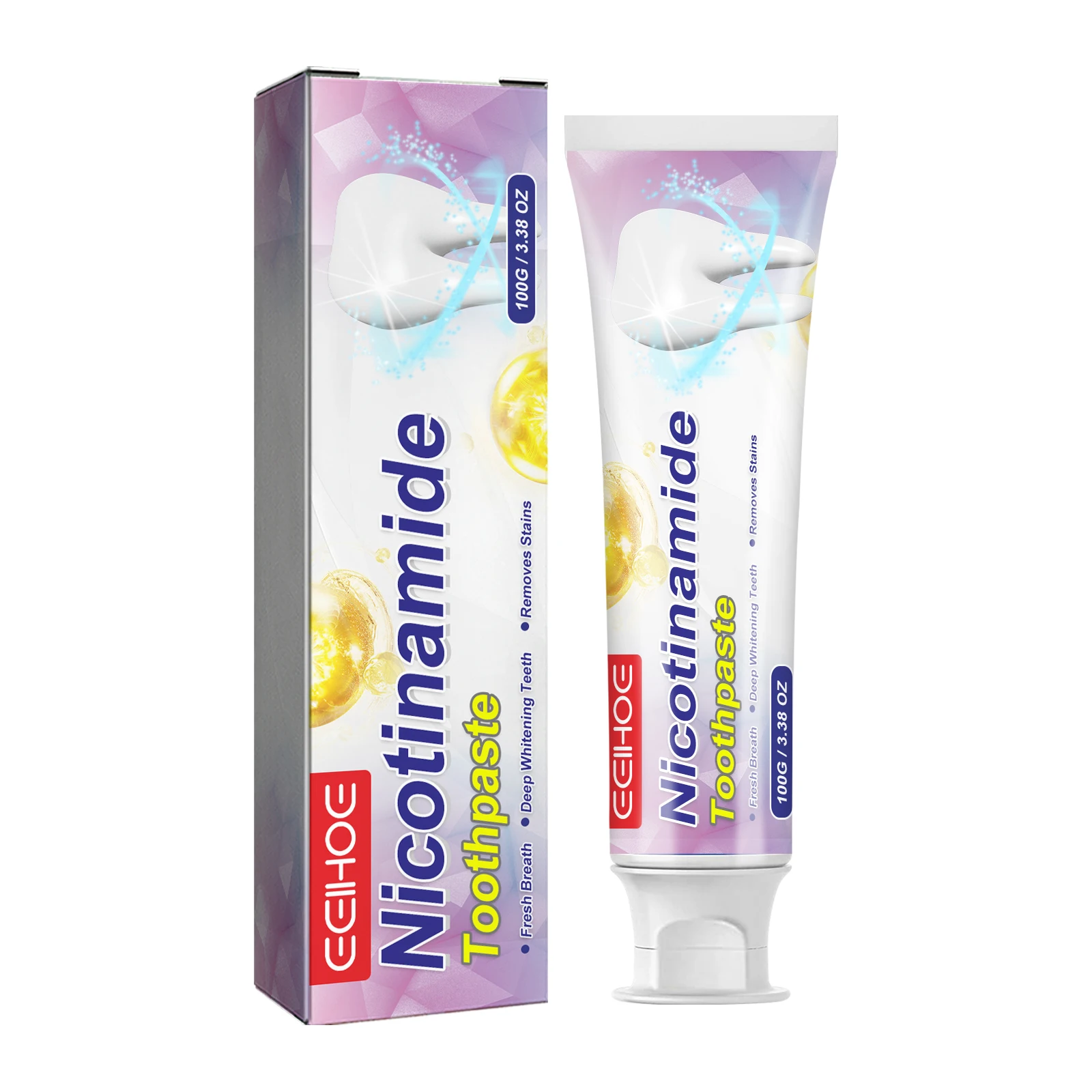 Eelhoe Nicotinamide Toothpaste Removes Tooth Stains Tartar Dazzler Toothpaste Freshens Breath Clean Mouth Brightening Toothpaste