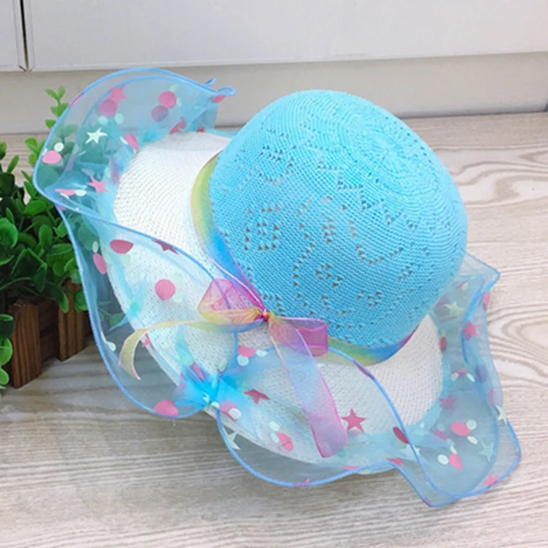 Children Straw Hat Girls Summer Flower Hat Outdoor Beach Cap Kids Baby Photography Birthdays Party Travel Sunscreen Sun Gift straw hat