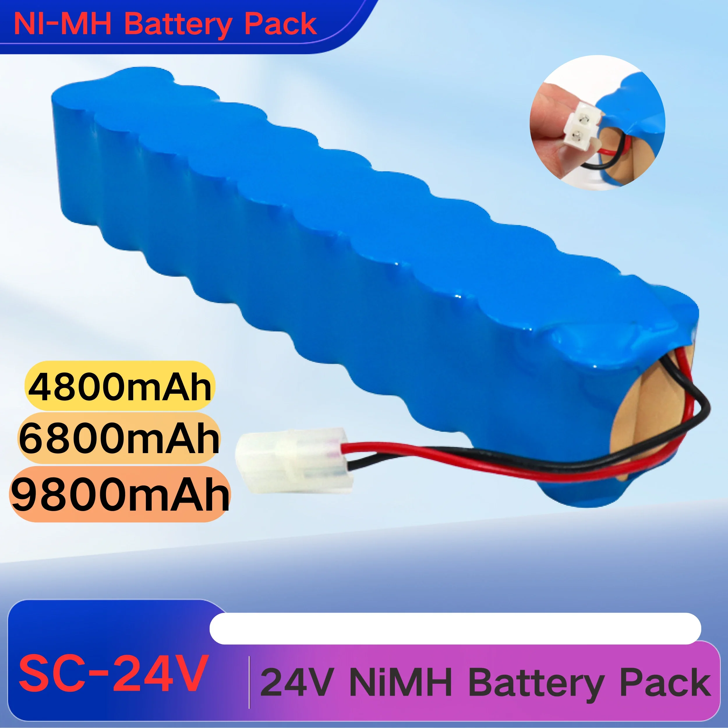 Nuovo 9800Mah Per Rowenta 24V Nimh Battery Pack Cd Aspirapolvere Besen Air Force Extreme Rh8770 Rh8771Ws Rh877501 Rh8779 Rh877901