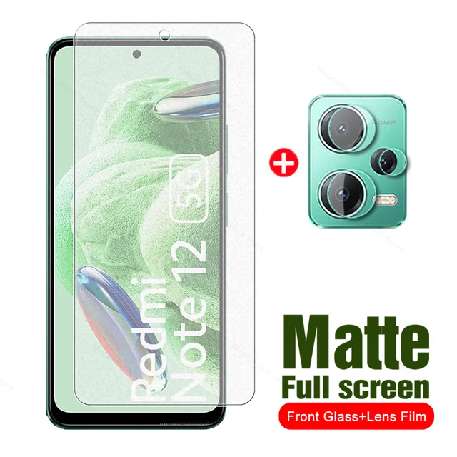 Protector de pantalla para Xiaomi Redmi Note 12, película protectora de  vidrio templado con pegamento completo, 4G, 5G - AliExpress