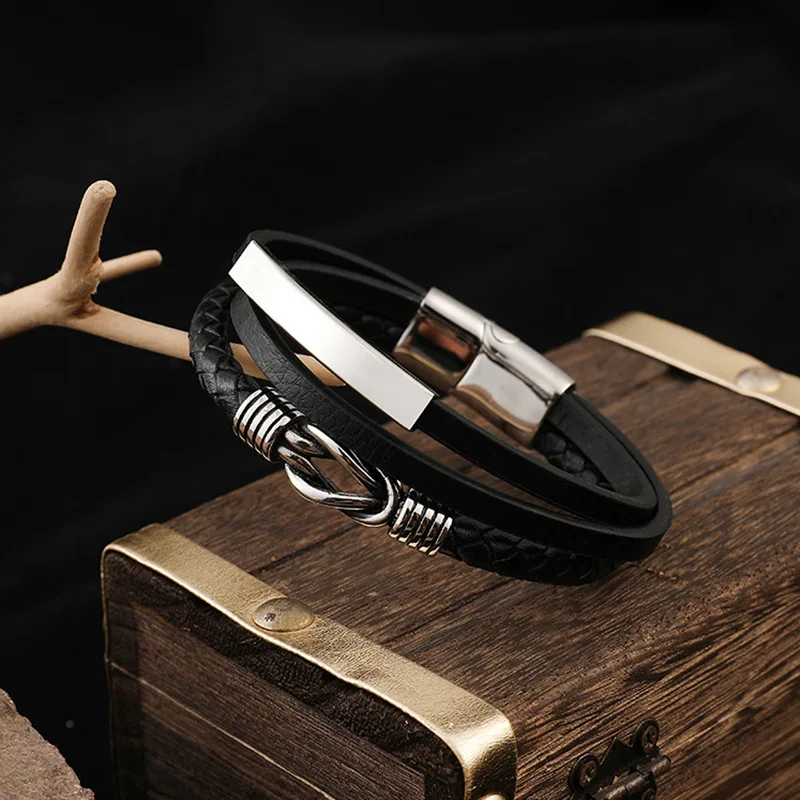 Mens Double Knot Bracelet Mens Fashion Bracelets 2018 MKENDN