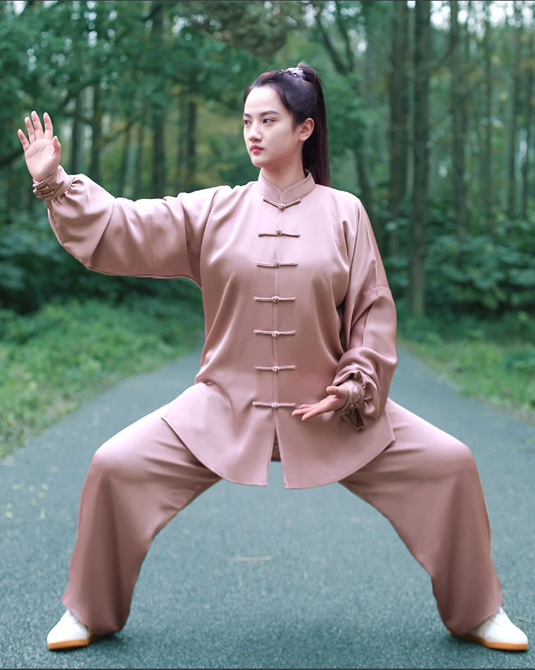 

Spring And Autumn high-end Tai Chi Dress Female Eight Duan Jin Morning Tai Chi Training Suit Male Martial Arts Suit Set