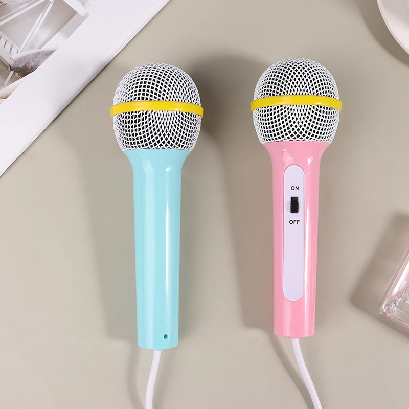 휴대용 휴대용 휴대용 유선 마이크, 경량 노래 기계, 가정용 어린이 뮤지컬 장난감, 쉬운 사용, 배터리 없음