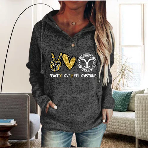 Movie Yellowstone Dutton Ranch Hoodie Women Fashion Casual Harajuku Hoodies Kid Hip Hop Movie Dutton Ranch Coat Women Tops sweatshirts