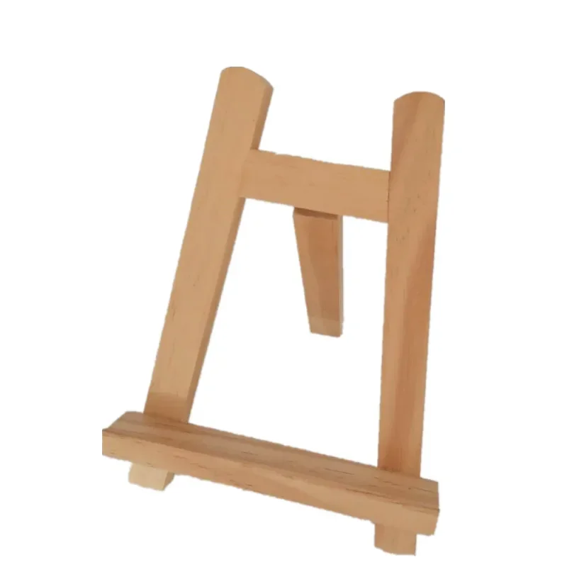 Triangle Display Stand Original Head Art Painting Easel Tablet Mobile Phone Stand Wooden Material Office School Supplies