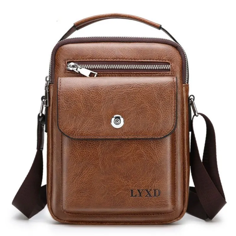 

Leather Crossbody Bag for Men Bags Casual Man Messenger Bag Male Designer Sling Bag Business Handbags Shoulder Bag Luxury Brand