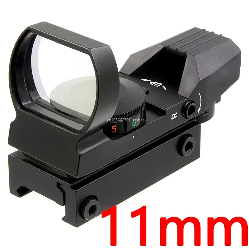 Red Dot Sight Hd101AJ Red Dot Sight HD101 Collimator Rifle Red Green Dot Reflex Sight Scope Fit 20mm Weaver Rail for Airsoft Hunting Rifle