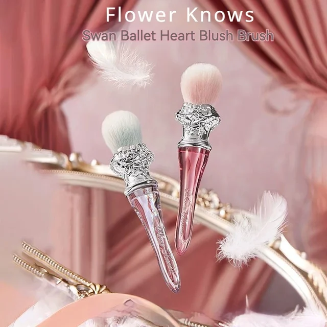 Flower Knows Swan Ballet Series Spot Brush Wool Fluffy Makeup Brush Conditioning Makeup Tool