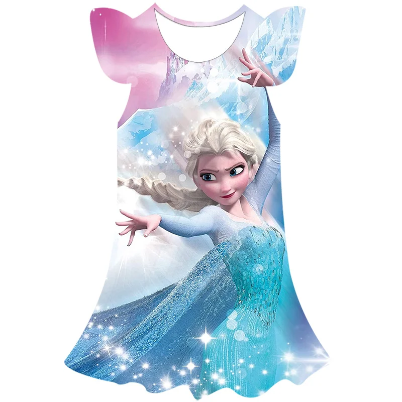 Disney-Frozen-Elsa-Dress-Printed-Girls-Elsa-Princess-Dress-Christmas ...