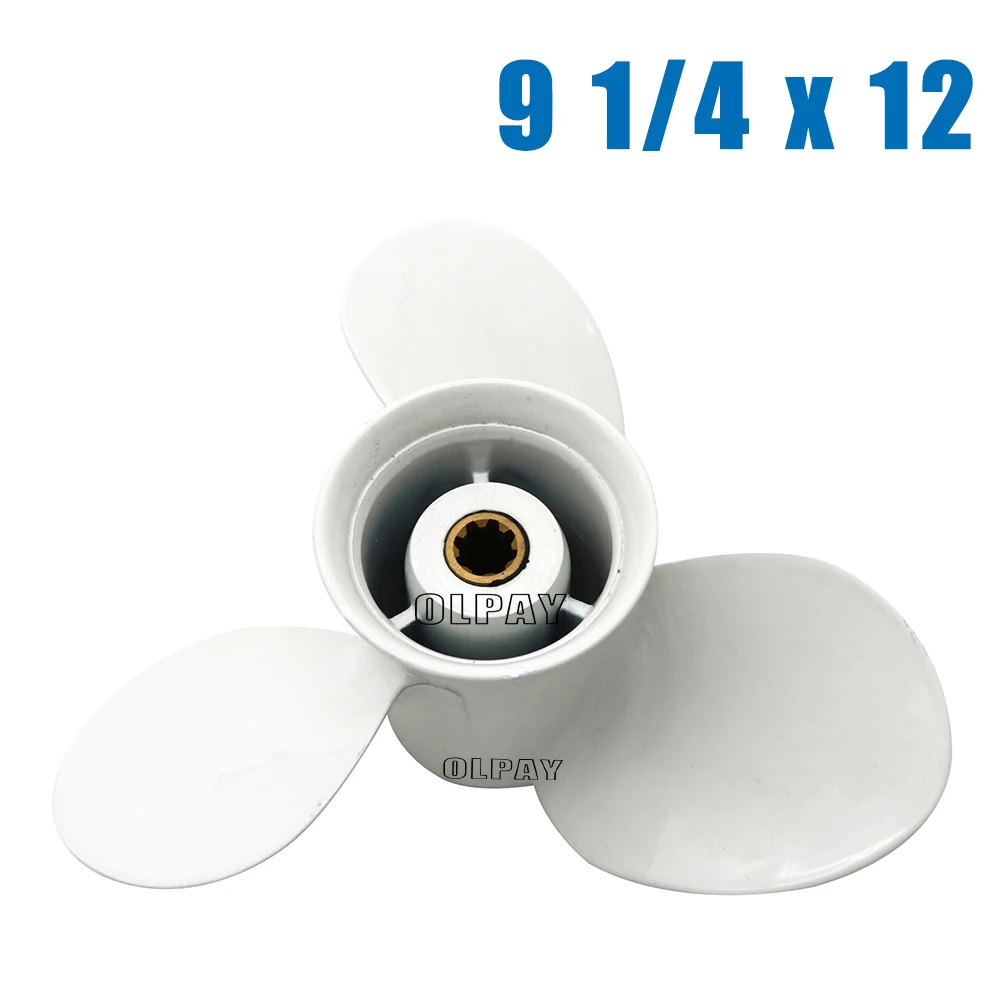 Propeller 683-45941-00-El 9 1/4 X 12 For Yamaha 9.9-15Hp Aluminum 8 Spline Teeth Boat Engine outboard engine parts,boat motor parts