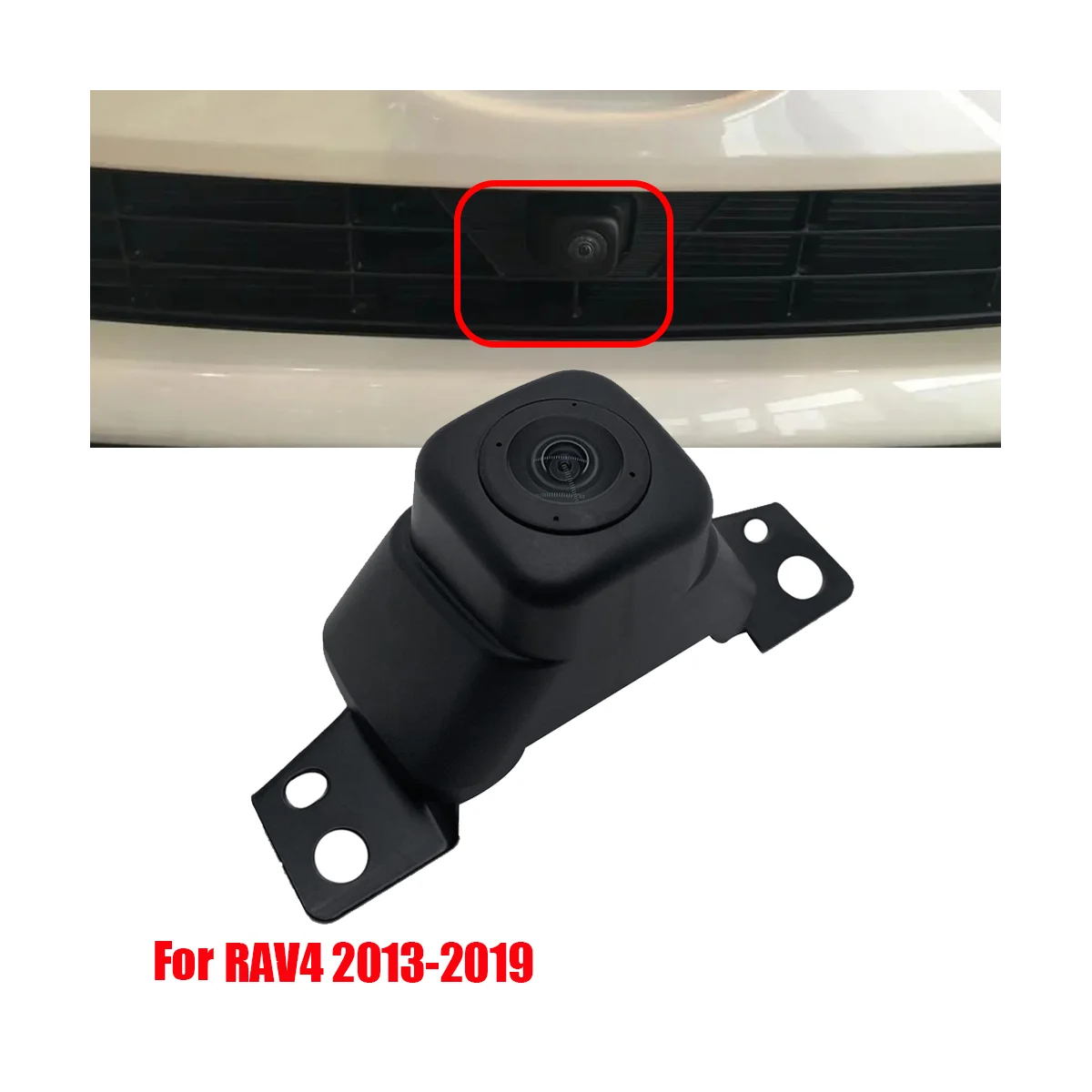 86790-0R040 Surround Front View Camera Assembly with Bracket for Toyota RAV4 2013- Parking Assist Camera 86790-0R041